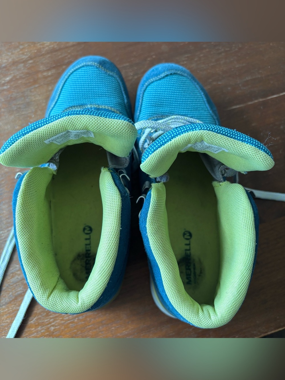 Merrell Eagle Arctic Teal Hiking Boots - Picture 5 of 7
